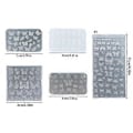 Miniatyrbillede 3 af 5: Praktisk Tynd Silikone Neglekunst Form Transparent Stemplingsplade Negle Stencils DIY Manicure Form Værktøj til Manicure 2