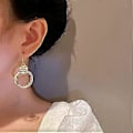 Miniatyrbillede 3 af 5: Hoop Øreringe Guld Øreringe Weweno Hypoallergeniske Hoop Øreringe til Kvinder