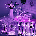 Miniatyrbillede 4 af 5: (Lilla), 3M 30 Micro LED'er, Batteridrevne Mini LED-lyskæder