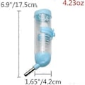 Miniatyrbillede 3 af 5: 3 i 1 Hamster Hængende Vandflaske Kæledyr Automatisk Dispenser med Base til Dværg Hamster Mus Rotte Pindsvin (125ML Blå)