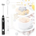 Miniatyrbillede 4 af 5: DELM Elektrisk Mælkeskummer, Kaffeskummer, Genopladelig, Drikkeblander, Håndskummer, Blender, Køkkenhjælper, Håndblender, Elektrisk Blender.
