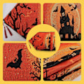 Miniatyrbilde 4 av 5: 1 stk. Castle Tassel Runner Duks, Halloween Duks, for