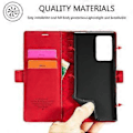 Pikkukuva 5 / 5: Samsung Galaxy Note20 Ultra -nahkakotelo Red