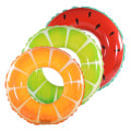 Miniatyrbillede 1 af 4: 3 stk. frugt pool flydende vandmelon kiwi orange citron svømning