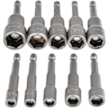 Miniatyrbillede 1 af 5: 10 stk. Magnetiske Hex Sokkel Sæt 6-15mm Slagdriver, Magnetisk Hex