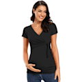 Miniatyrbillede 4 af 5: Maternity Toppe - Korte og Lange Ærmer V-Hals Shirts Comforta
