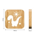 Miniatyrbillede 5 af 5: 3D Dinosaur Klo USB Natlampe i Træ