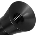 Miniatyrbillede 4 af 5: 3,14\" 80 mm kulfiber poleret finish & mat sort aluminium