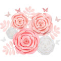 Miniatyrbilde 1 av 5: Regnbue og liljesett med 15 store 3D-papirblomster for vegg, bryllup