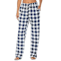 Miniatyrbillede 1 af 2: Bløde flannel pyjamasbukser med tern til mænd. L.blå Blue L