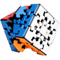 Miniatyrbilde 3 av 5: Gear Cube 3x3 Puslespill Kungfu Cube 3D Puslespill 3x3x3 Cube Puslespill Smoo