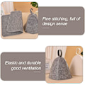 Miniatyrbillede 5 af 5: Sauna Hat Foldable Natural Felt Wool Cap Soft Solid Cloche Hat fo