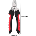 Miniatyrbillede 4 af 5: Professionel kæledyr hundeklo trimmer, ergonomiske store sakse