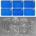 Miniatyrbillede 4 af 4: 6 stk. Sylineal Multifunktion Broderi Quiltning Stopfod Begynder Quiltning
