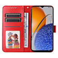 Miniatyrbillede 4 af 5: Solsikke Læder Telefon Cover Til Huawei nova Y61 Red