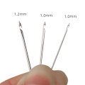 Miniatyrbilde 2 av 5: Hvit broderikrok med 3 nåler 1mm/1mm/1,2mm broderibeads