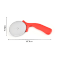 Miniatyrbild 4 av 5: 2 st svart rostfritt stål hjul slicer bakverk nonstick pannkaka