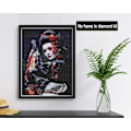 Pikkukuva 2 / 5: 30x40cm Maalaus 5D Timanttimaalaus Geisha Kukka Nainen DIY Crys