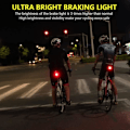 Miniatyrbild 3 av 5: Smart Baklykta för Cykel: Automatisk På/Av Bakre Cykellampa Ultra