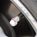 Miniatyrbillede 2 af 5: 4 stk./sæt Motorcykel Skull Dækventilhætter Bilstyling Bilstyling