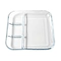 Pikkukuva 3 / 4: 1 kpl Dumpling Grid -lautanen etikkakulho luova dumpling-tarjoilulautanen (läpinäkyvä)