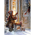 Miniatyrbild 1 av 5: DIY Diamantmålning Jul Flicka Kit, 5D Jul Broderi