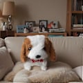 Miniatyrbillede 2 af 2: Nico Robot Hund, Min Realistiske Robot Hvalpe Dukke, Sødt Interaktivt Plyslegetøj Der Opfører Sig Som En Rigtig Hvalp White and Brown