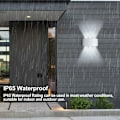 Miniatyrbillede 3 af 5: 6W LED væglampe, 6000K koldt hvidt lys, IP65 vandtæt væglampe, dekorativt lys til soveværelse, gang, stue, trappe, hotel, bar