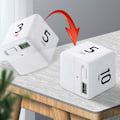 Miniatyrbillede 4 af 5: Køkken Timer, Terning Timer Stopur og Nedtællingstimer til Køkken Madlavning Klasse Træning, Digital Alarmur Timer LED Display (Hvid 1-3-5-10 Minut)