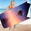 Miniatyrbilde 1 av 4: Mikrofiber Strandhåndkle Superlett Fargerikt Badehåndkle Sandtett Strandteppe Flerbrukshåndkle For Reise Svømmebasseng 30x60 Tommer