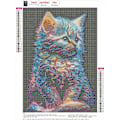 Miniatyrbild 3 av 5: 5D Diamantmålning för vuxna, komplett set med kattdiamantmålning