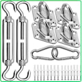 Miniatyrbillede 1 af 5: Solsejl Hardware Kit - 304 Rustfrit Stål Solsejl Monteringssæt