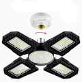 Miniatyrbilde 2 av 4: Taklampe, 120W ​​6000K Justerbar 4+1 Panel Deformerbar Garasje