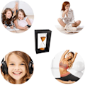 Miniatyrbild 3 av 5: Orange Sandglas 30 minuter Timer Timglas för prydnadsdekoration