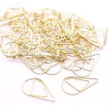Miniatyrbillede 1 af 3: 100 stk. Metal Dråbeformede Papirclips til Bøger, Memoer, Papir,