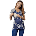 Miniatyrbillede 1 af 5: Maternity T-shirts til amning - Kortærmet tunika til gravide