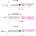 Miniatyrbillede 2 af 5: Icing Spatulas Set Rustfrit Stål Plastik Kagespatler til Cre