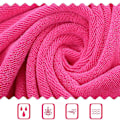 Miniatyrbilde 4 av 5: Explosive Models Mikrofiber Badehåndkle, Supermykt, Superabsorberende og Hurtigtørkende, Ingen Falming, Grått Håndkle.70x140 cm.Vinrød Wine Red 70x140CM
