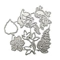 Miniatyrbillede 1 af 2: Blade Blomst Metal Skærestencils DIY Scrapbooking Album Papirkort Skabelon Form Prægning Dekoration