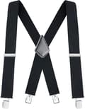Svarta-Mode Ultrastarka Justerbara Elastiska Hängslen 120cmx5
