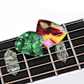 Miniatyrbild 4 av 4: 100-pack gitarrplektrum, färgade celuloid fingervärd, instrumenttillbehör 0,46 mm