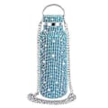 Miniatyrbillede 1 af 5: Diamant Vandflaske Bling Rhinestone Rustfrit Stål Termoflaske Blue