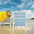 Miniatyrbilde 1 av 5: Fint Fiber Strandhåndkle Lett Badehåndkle Sandstrandteppe Reise Svømmebasseng Multifunksjonelt Håndkle 90x180 cm