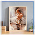 Miniatyrbillede 3 af 5: Diamond Painting Komplette Kit - Ballerina hviler - 30x40 cm
