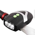 Pikkukuva 4 / 5: Polkupyörän kello 3 LED-valolla Polkupyörän torvi Ohjaustanko Selkeästi Soiva Pyöräkutsu LED-pyöräily