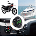 Miniatyrbilde 5 av 5: Mini rund digital LED batteritester 12 volt / 24 volt vanntett