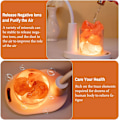 Miniatyrbilde 4 av 5: Barnebordlampe, bordlampe med himalayasalt, automatisk farge C