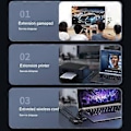 Miniatyrbillede 5 af 5: USB 3.0 Forlængeradapterkabel med Panelmonteringsskruer 5Gbps USB 3.0 Forlængerledning til Industriel Computer PC 0.5m right