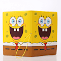 Miniatyrbillede 1 af 2: Læder Pas Etui til Kvinder og Pige Tegneserie Mønster,Spongeb