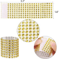 Miniatyrbilde 2 av 5: 10 stk Gull Serviettringer Blanke Rhinestone Serviettringer Bryllup Na
